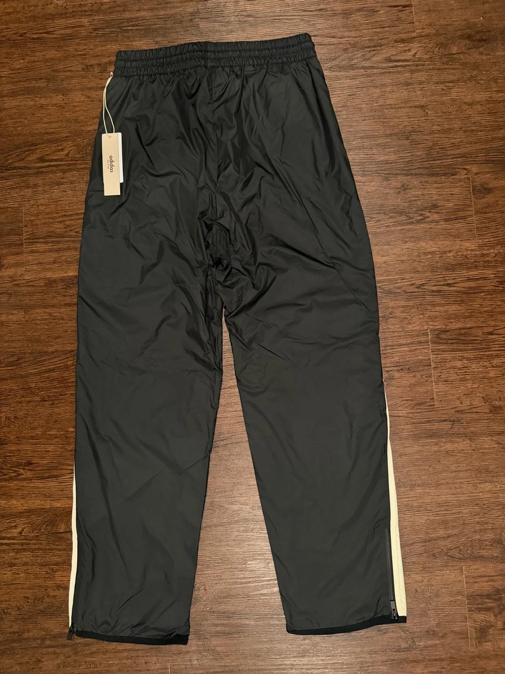 Adidas x FEAR OF GOD Mens Track Pants Drawstring Black Cream Size L IS8727